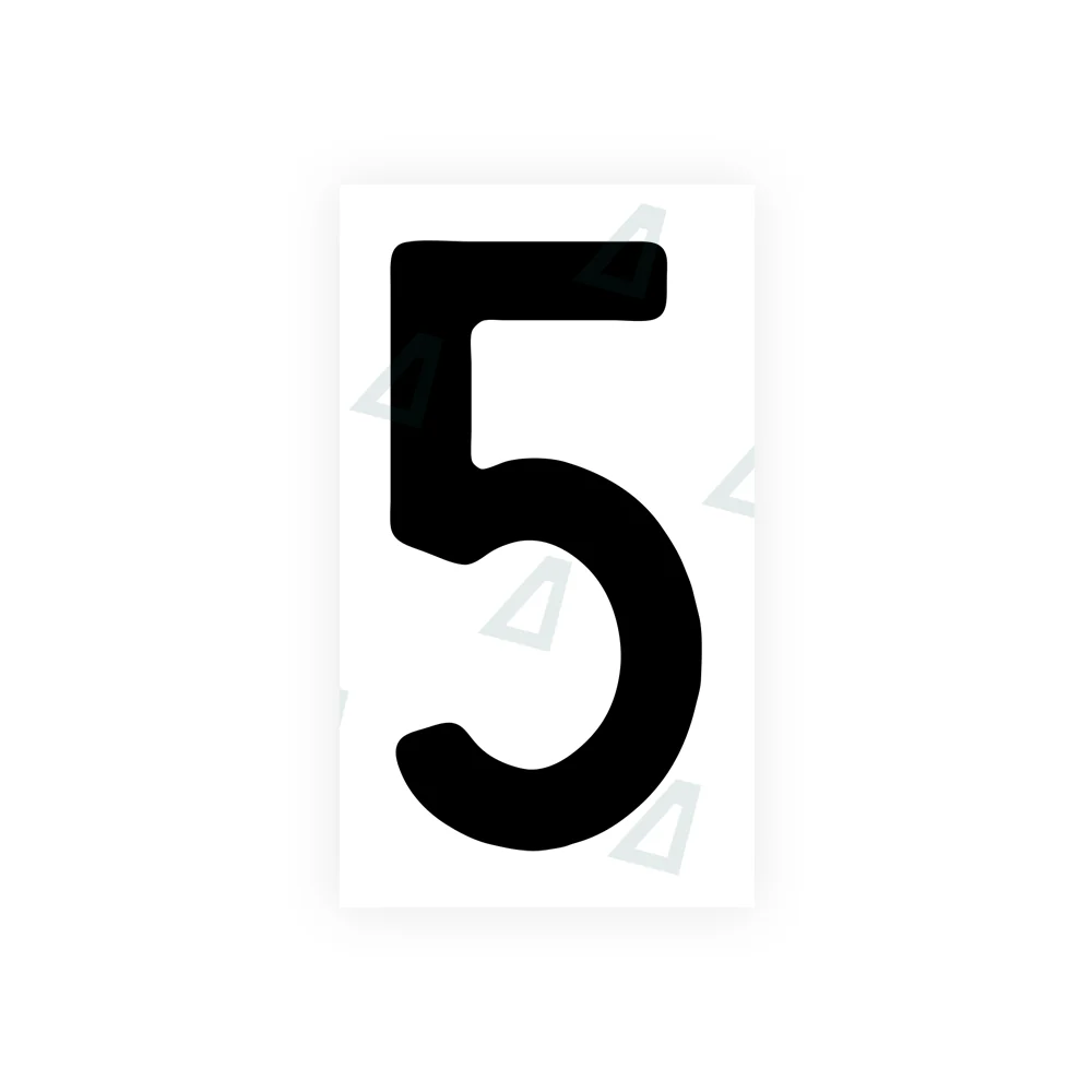 Alite Nanofilm for rear Switzerland license plates - Symbol "5"