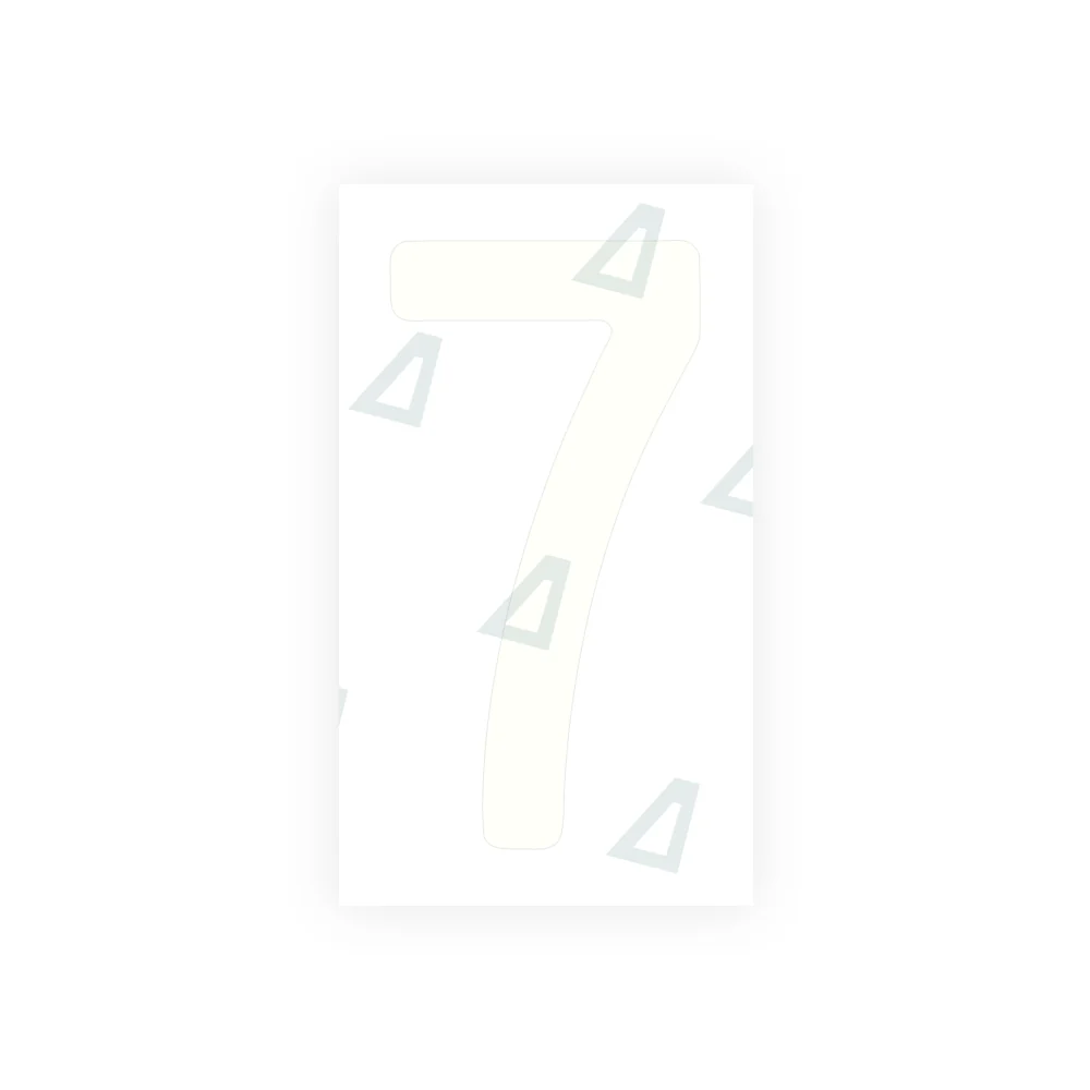 Alite Nanofilm for rear Switzerland license plates - Symbol "7" - Image 2