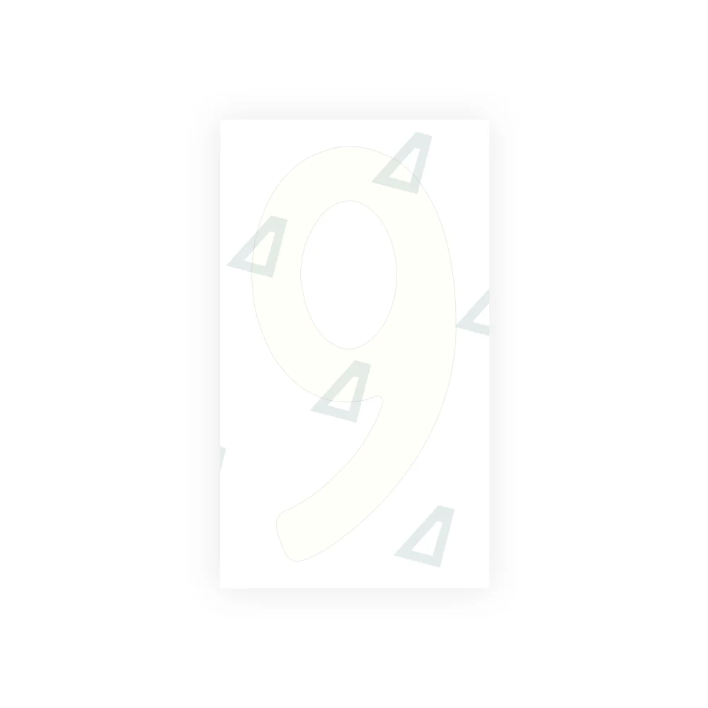Alite Nanofilm for rear Switzerland license plates - Symbol "9" - Image 2
