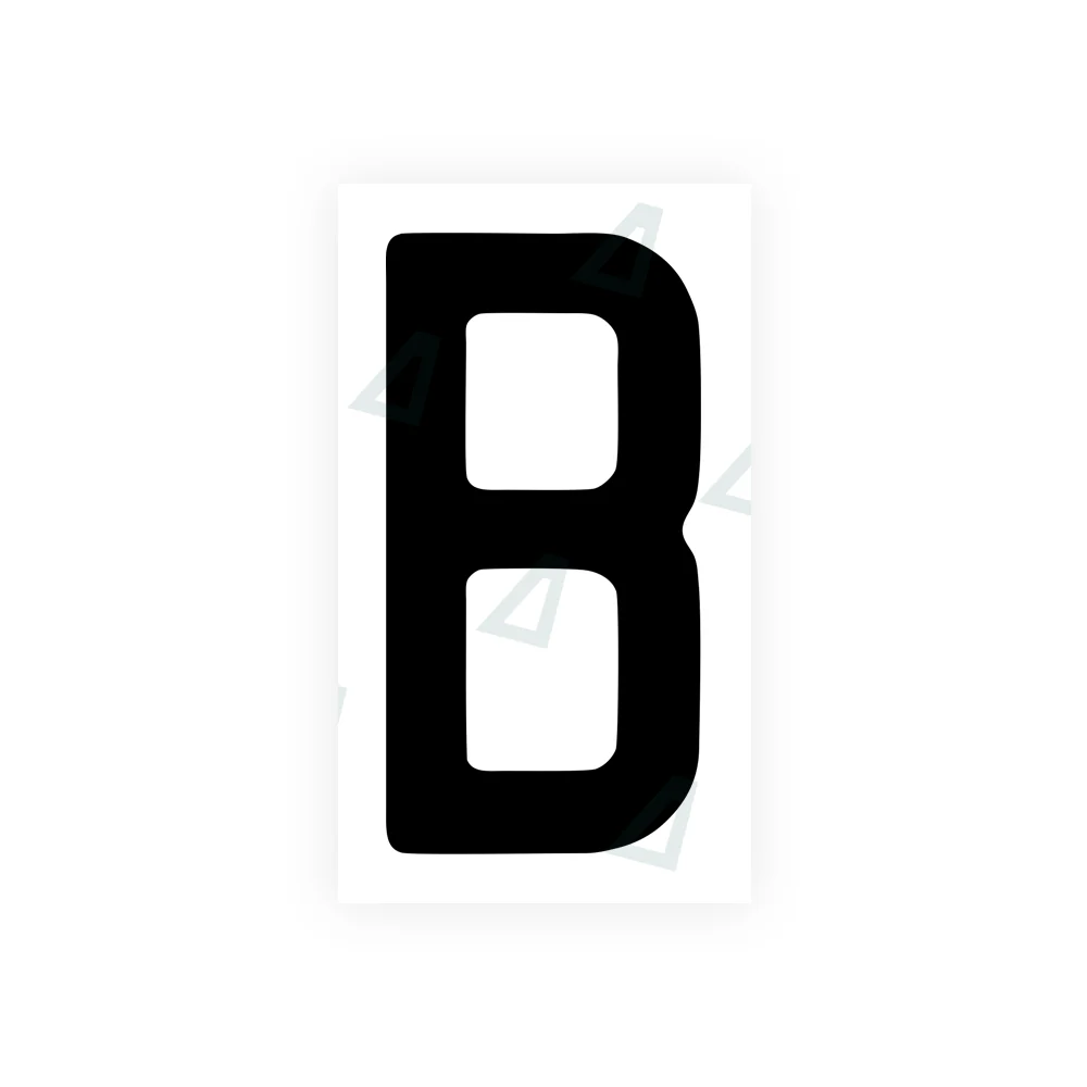 Alite Nanofilm for rear Switzerland license plates - Symbol "B"