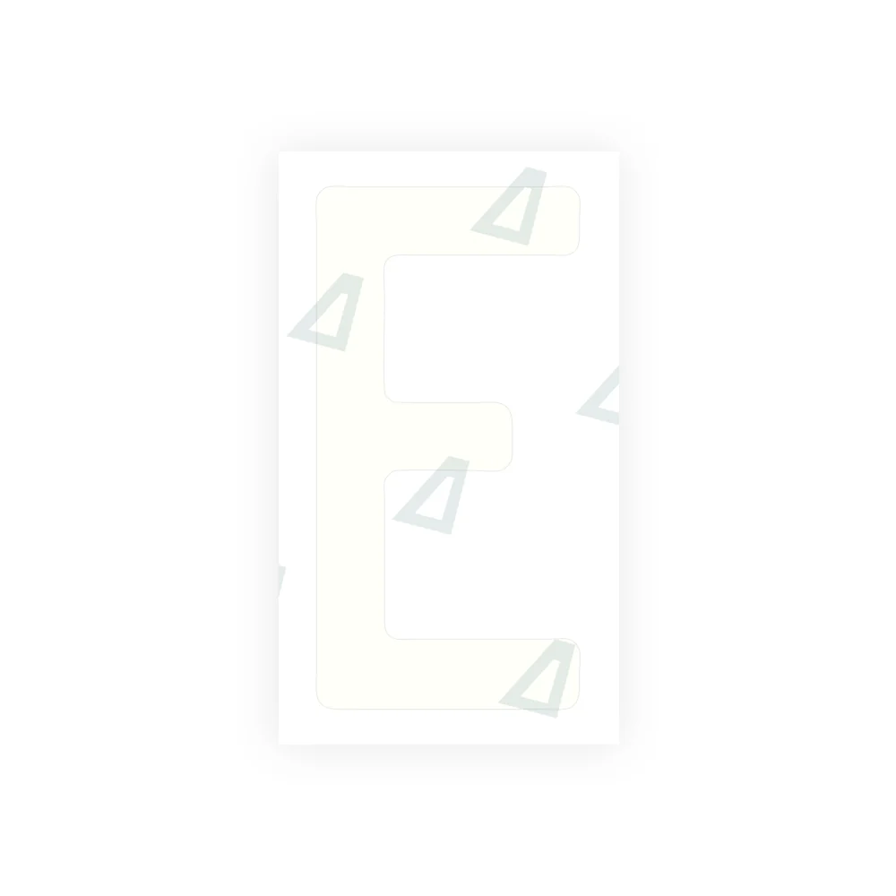 Alite Nanofilm for rear Switzerland license plates - Symbol "E" - Image 2