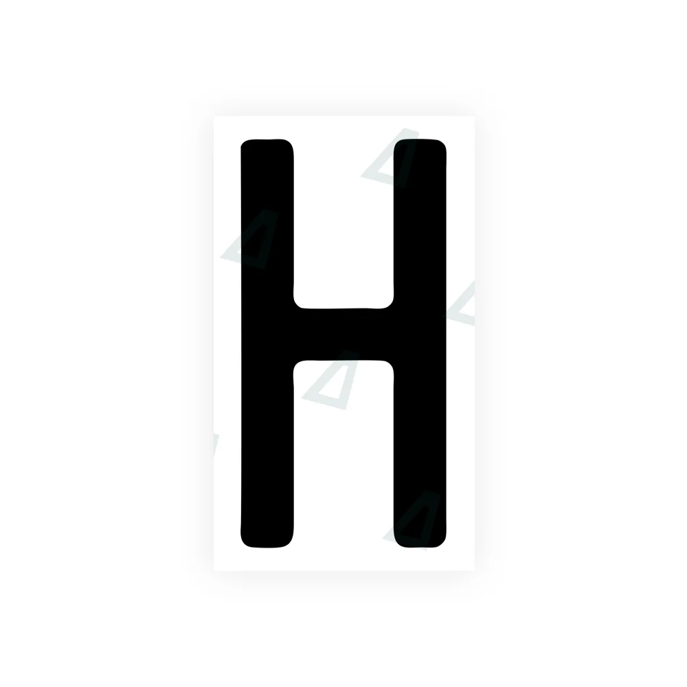 Alite Nanofilm for rear Switzerland license plates - Symbol "H"