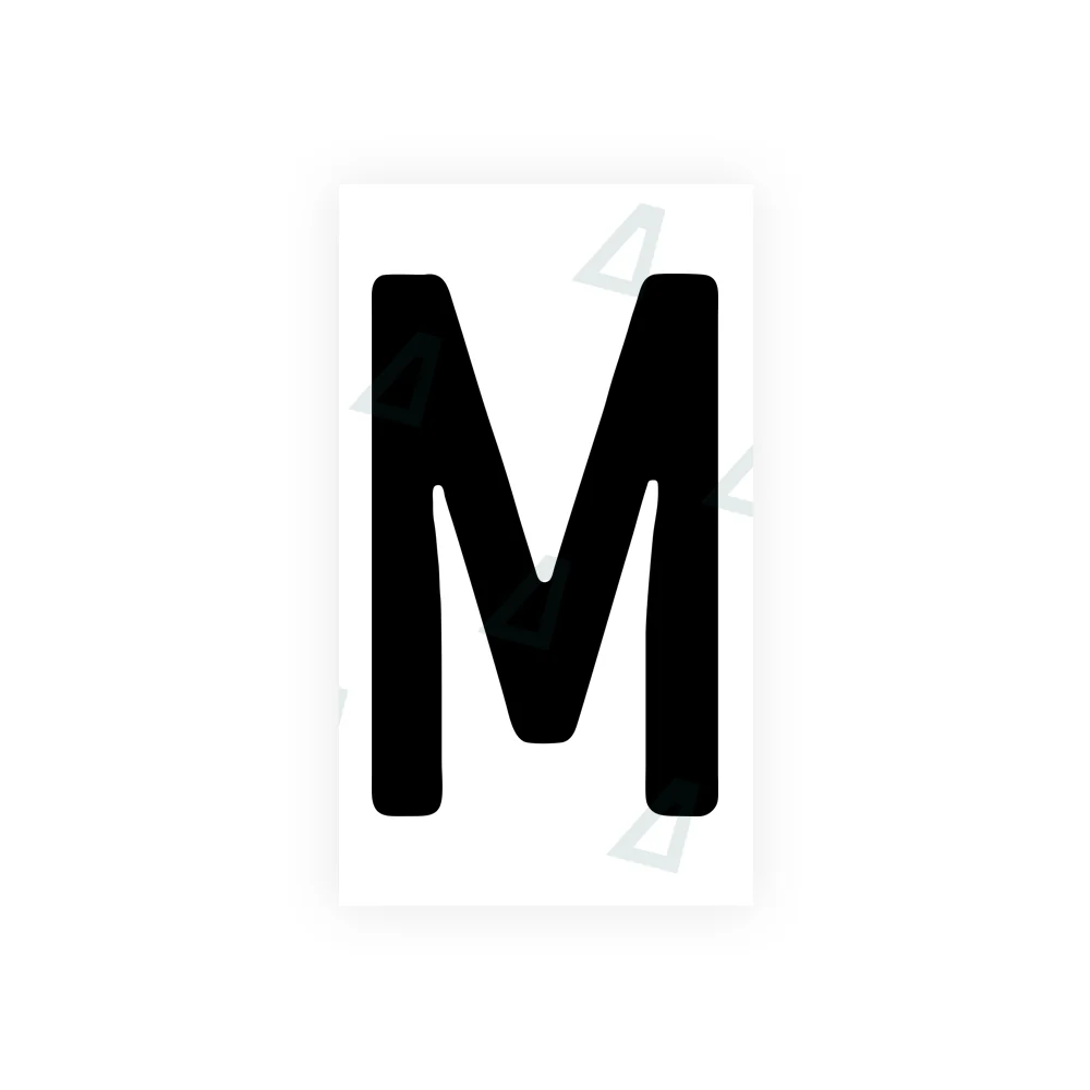 Alite Nanofilm for rear Switzerland license plates - Symbol "M"