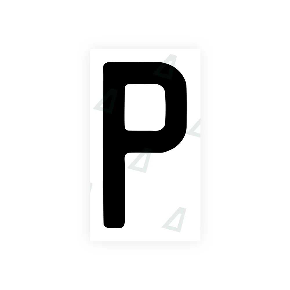 Alite Nanofilm for rear Switzerland license plates - Symbol "P"