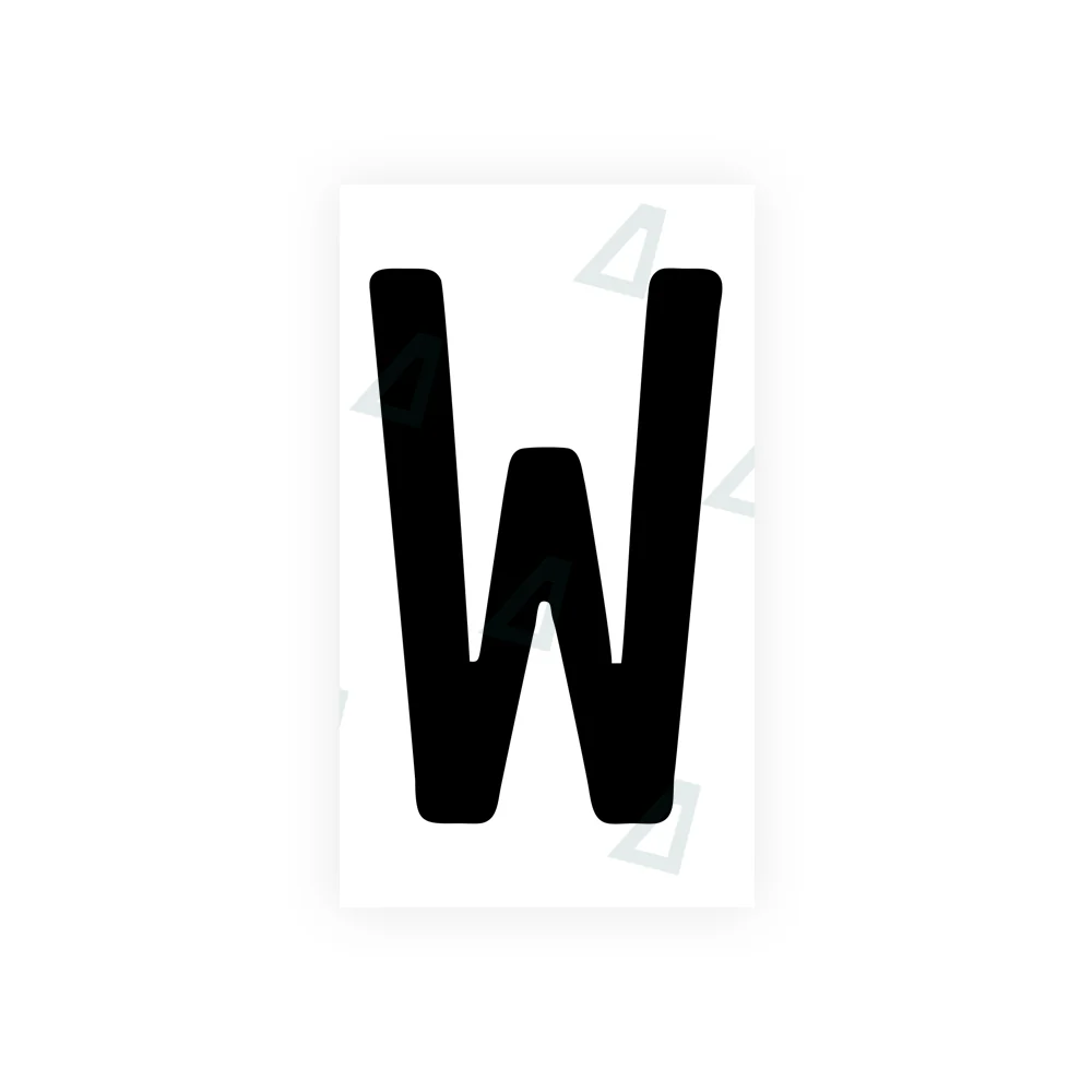 Alite Nanofilm for rear Switzerland license plates - Symbol "W"