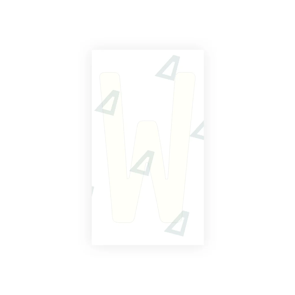 Alite Nanofilm for rear Switzerland license plates - Symbol "W" - Image 2