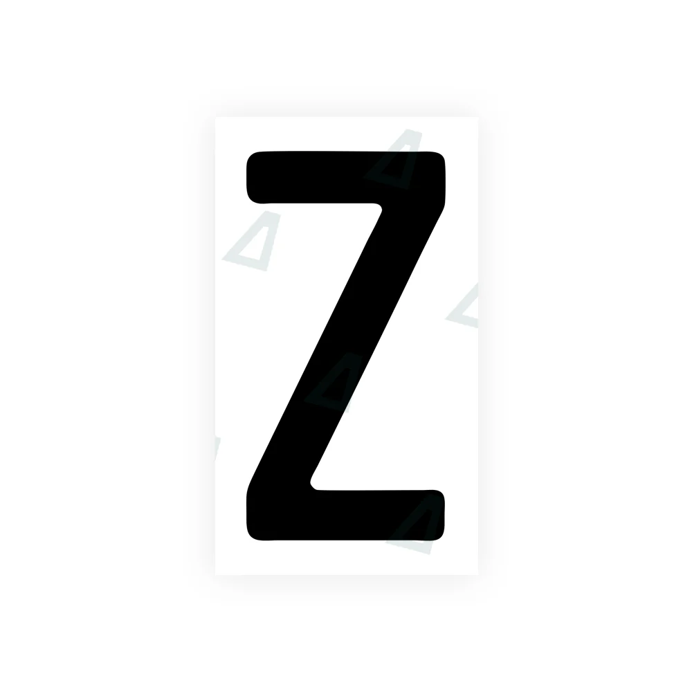 Alite Nanofilm for rear Switzerland license plates - Symbol "Z"
