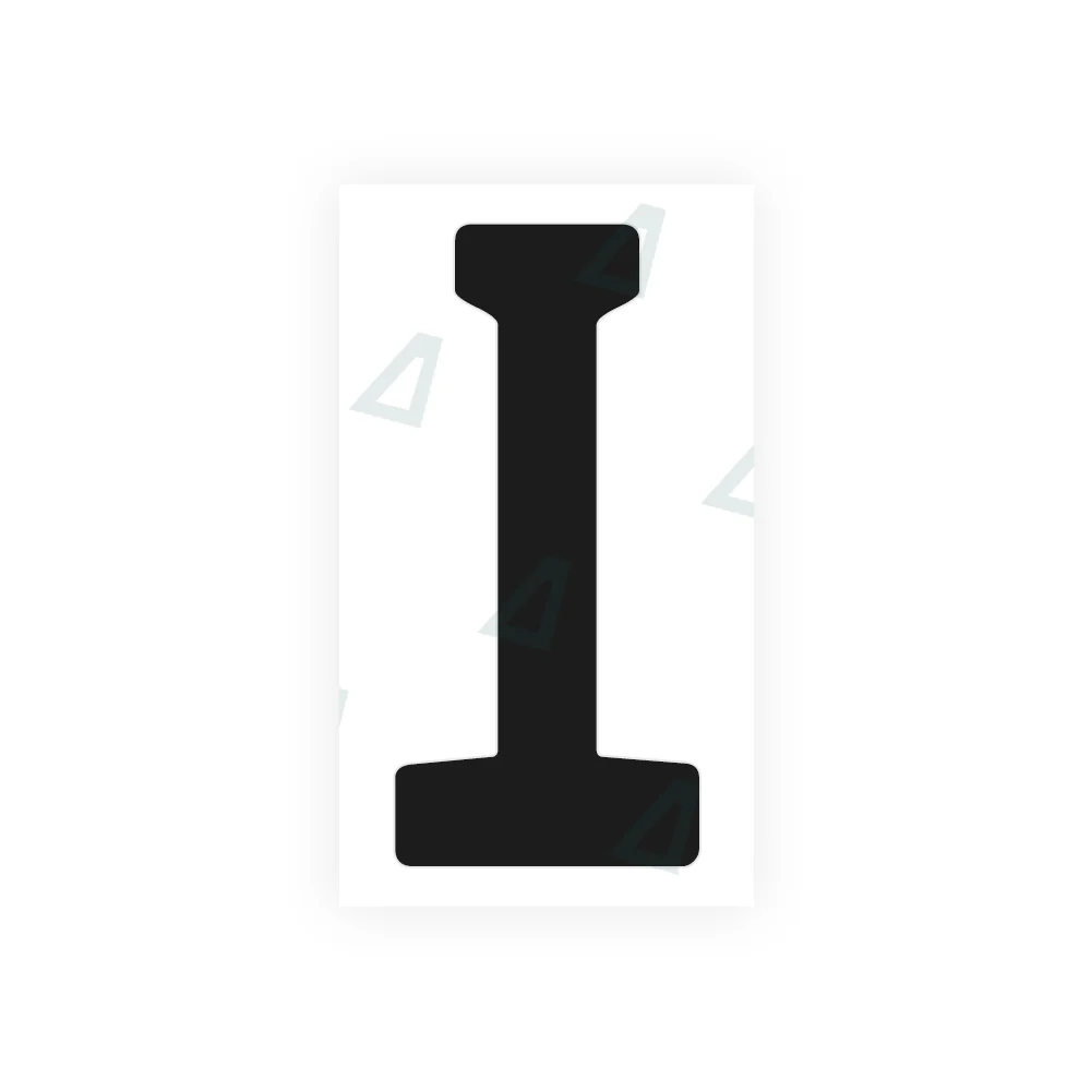 Alite Nanofilm for Germany (standard) license plates - Symbol "I"