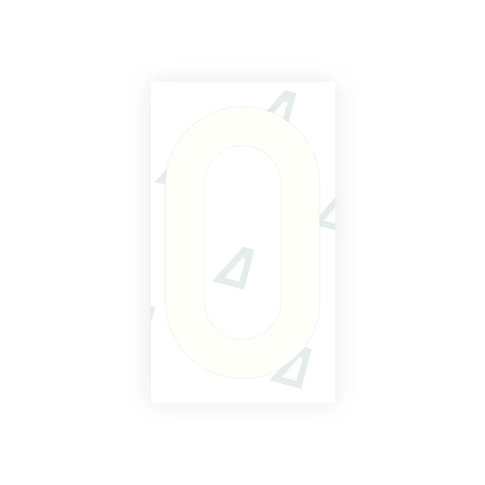 Alite Nanofilm for Greece license plates - Symbol "0" - Image 2