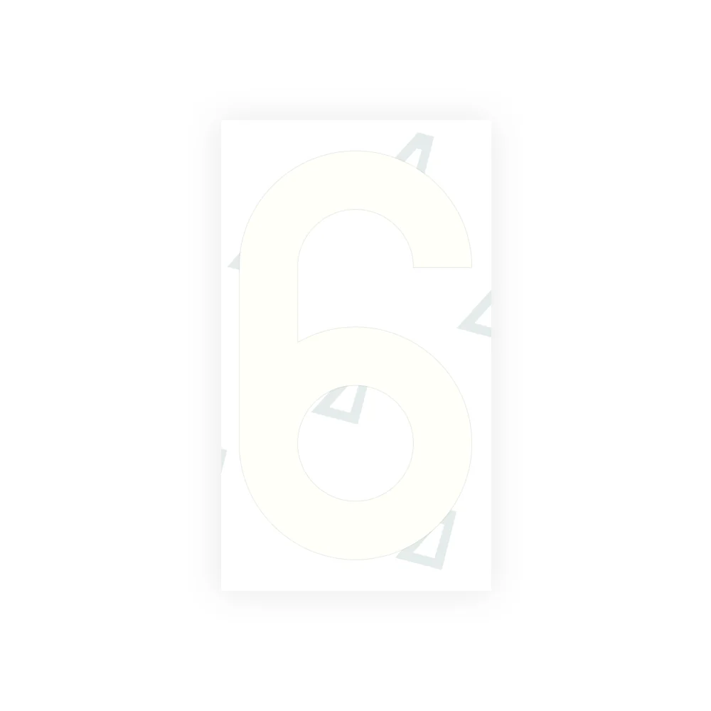 Alite Nanofilm for Greece license plates - Symbol "6" - Image 2