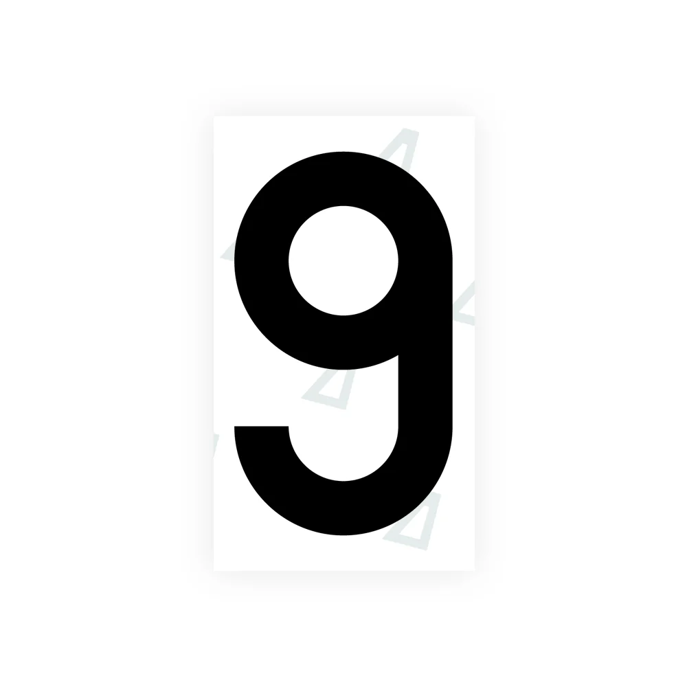 Alite Nanofilm for Greece license plates - Symbol "9"