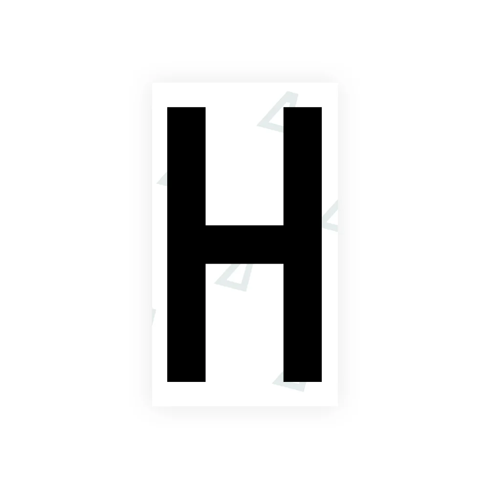 Alite Nanofilm for Greece license plates - Symbol "H"