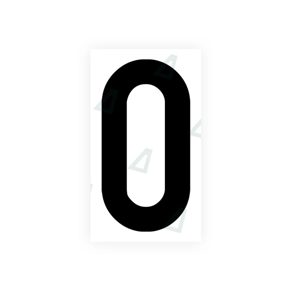 Alite Nanofilm for India license plates - Symbol "0"