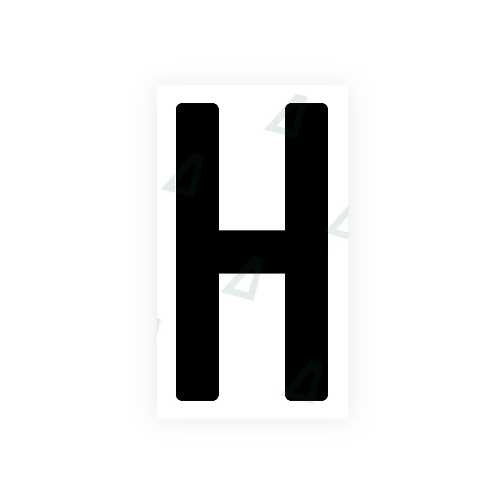 Alite Nanofilm for India license plates - Symbol "H"
