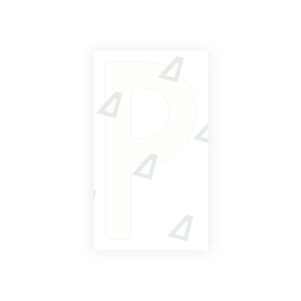 Alite Nanofilm for India license plates - Symbol "P" - Image 2