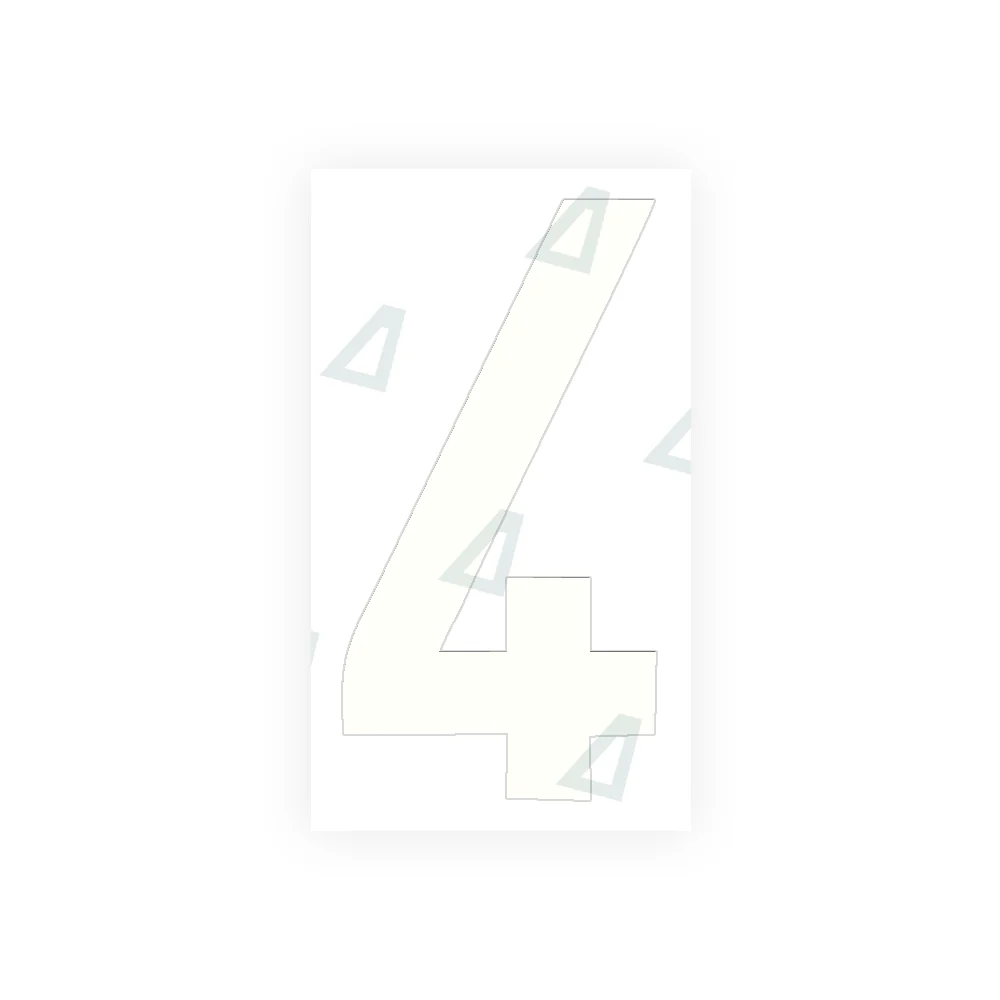Alite Nanofilm for rear Italy license plates - Symbol "4" - Image 2