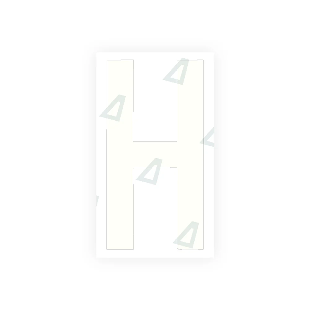 Alite Nanofilm for rear Italy license plates - Symbol "H" - Image 2