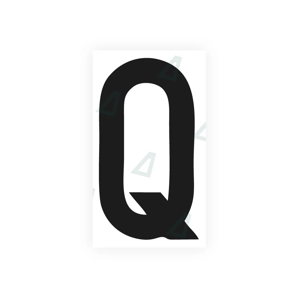 Alite Nanofilm for rear Italy license plates - Symbol "Q"