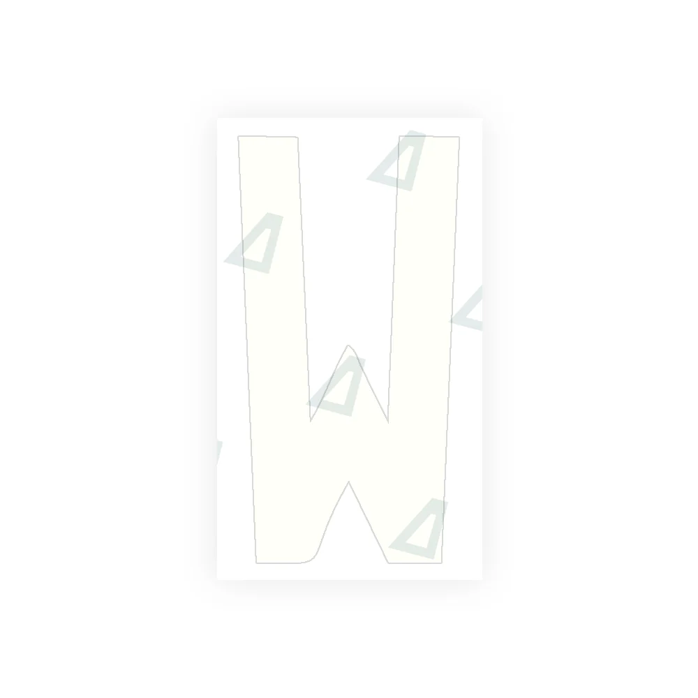 Alite Nanofilm for rear Italy license plates - Symbol "W" - Image 2