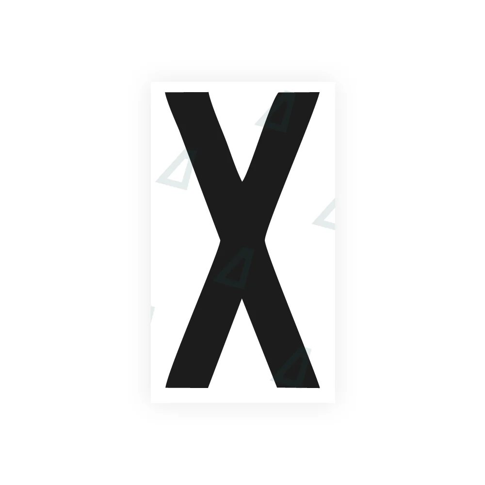 Alite Nanofilm for rear Italy license plates - Symbol "X"