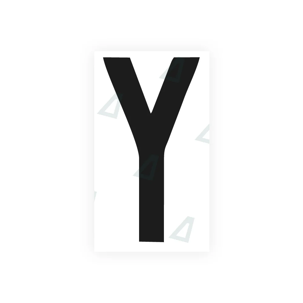 Alite Nanofilm for rear Italy license plates - Symbol "Y"