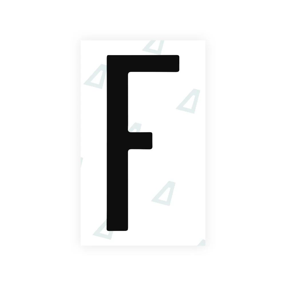 Alite Nanofilm for Mexico license plates - Symbol "F"