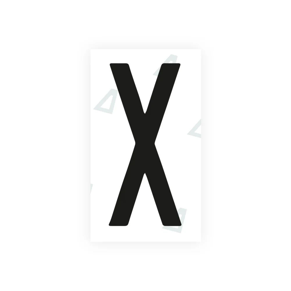 Alite Nanofilm for Mexico license plates - Symbol "X"