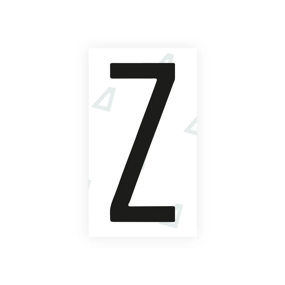 Alite Nanofilm for Mexico license plates - Symbol "Z"