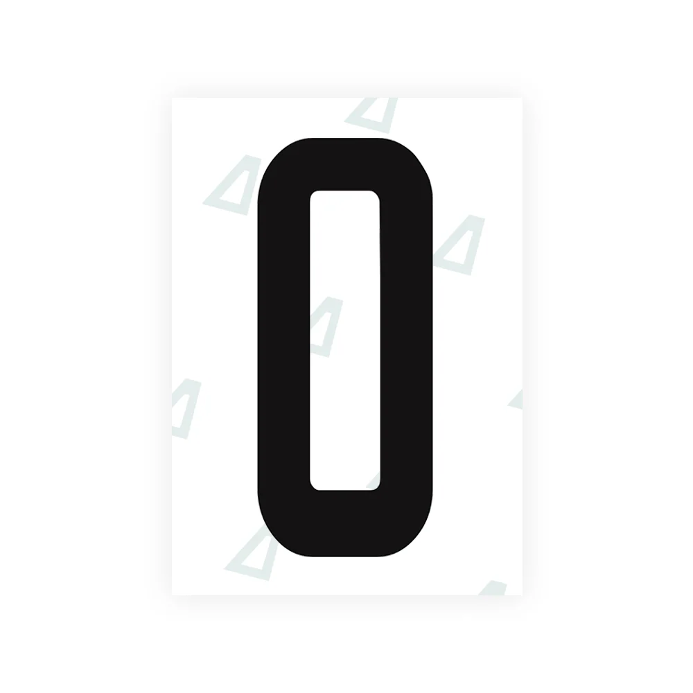 Alite Nanofilm for Peru license plates - Symbol "0"