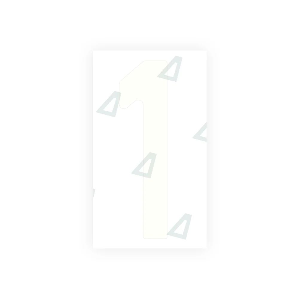 Alite Nanofilm for Spain Embossed license plates - Symbol "1" - Image 2