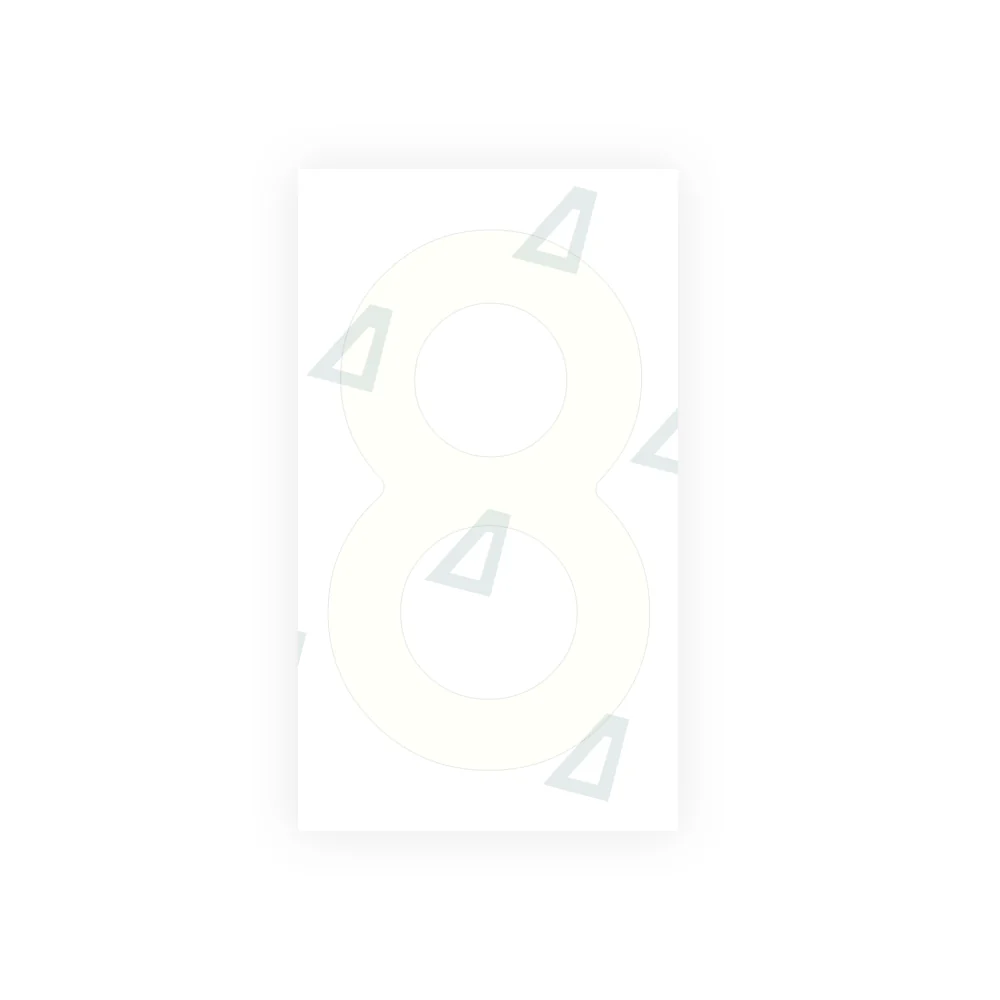 Alite Nanofilm for Spain Embossed license plates - Symbol "8" - Image 2