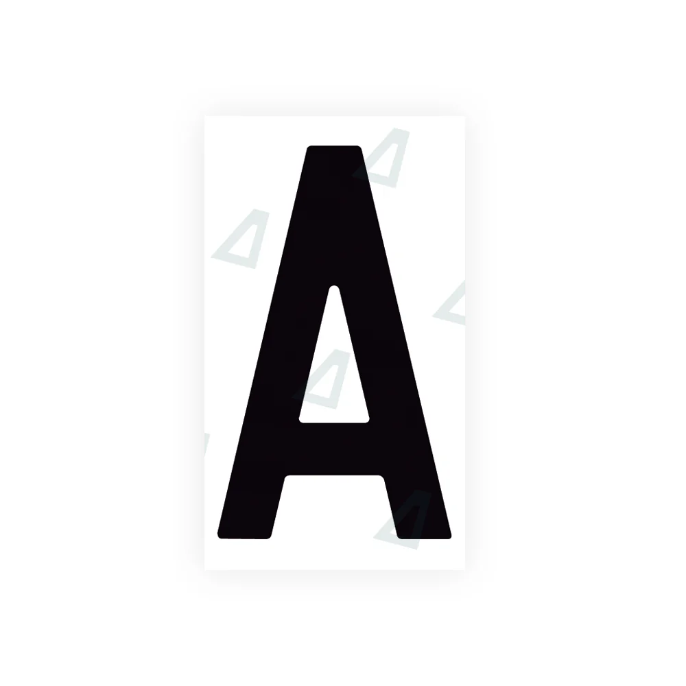 Alite Nanofilm for Spain Embossed license plates - Symbol "A"