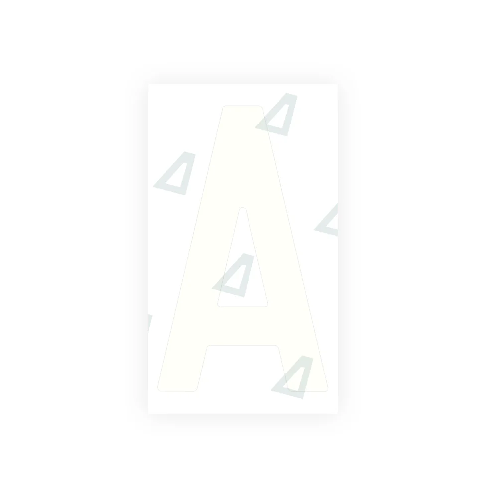 Alite Nanofilm for Spain Embossed license plates - Symbol "A" - Image 2