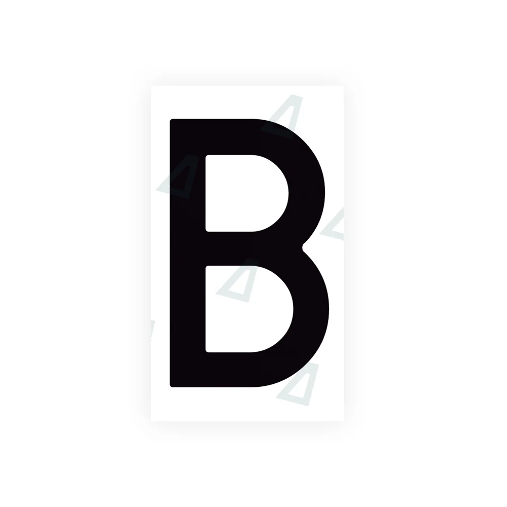 Alite Nanofilm for Spain Embossed license plates - Symbol "B"