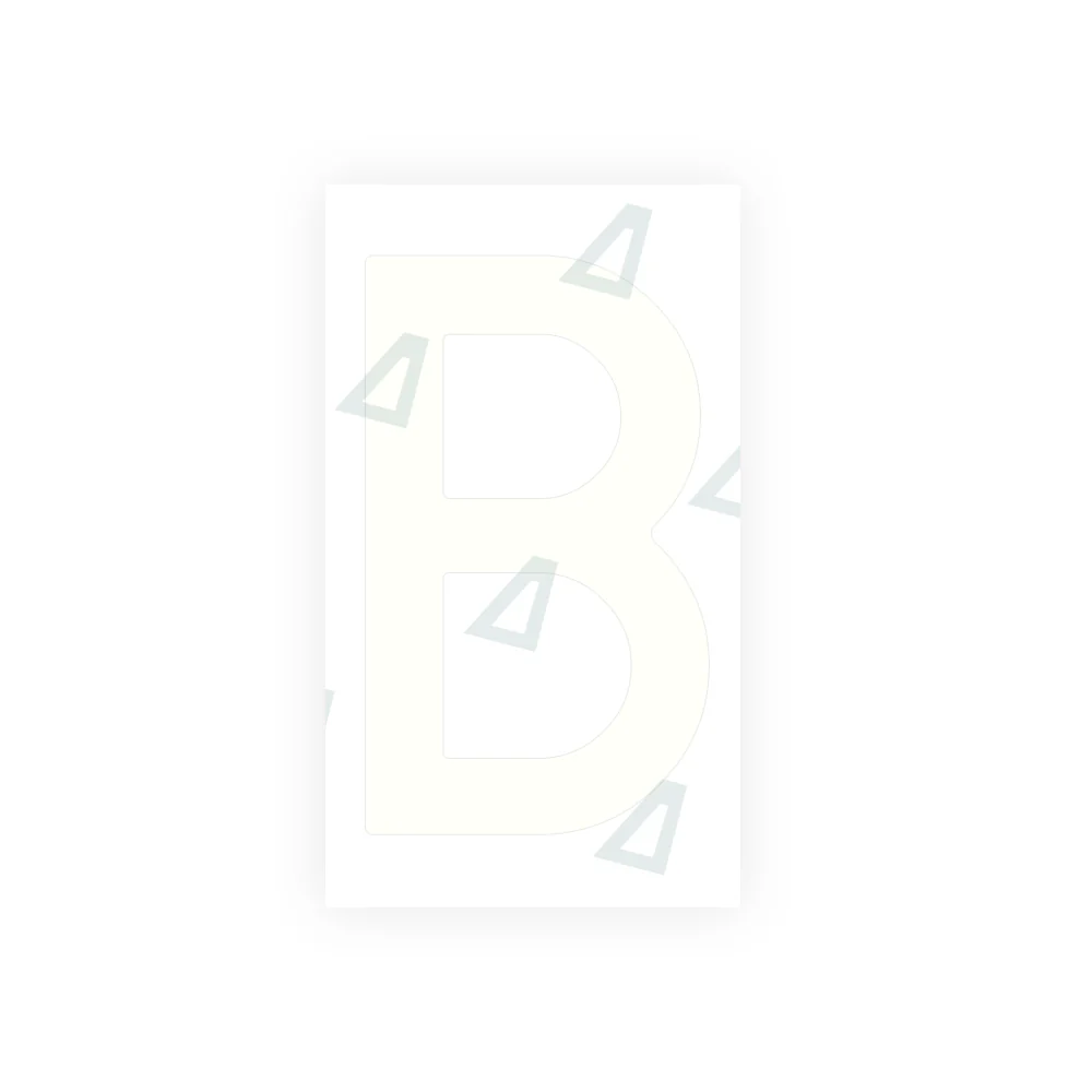 Alite Nanofilm for Spain Embossed license plates - Symbol "B" - Image 2