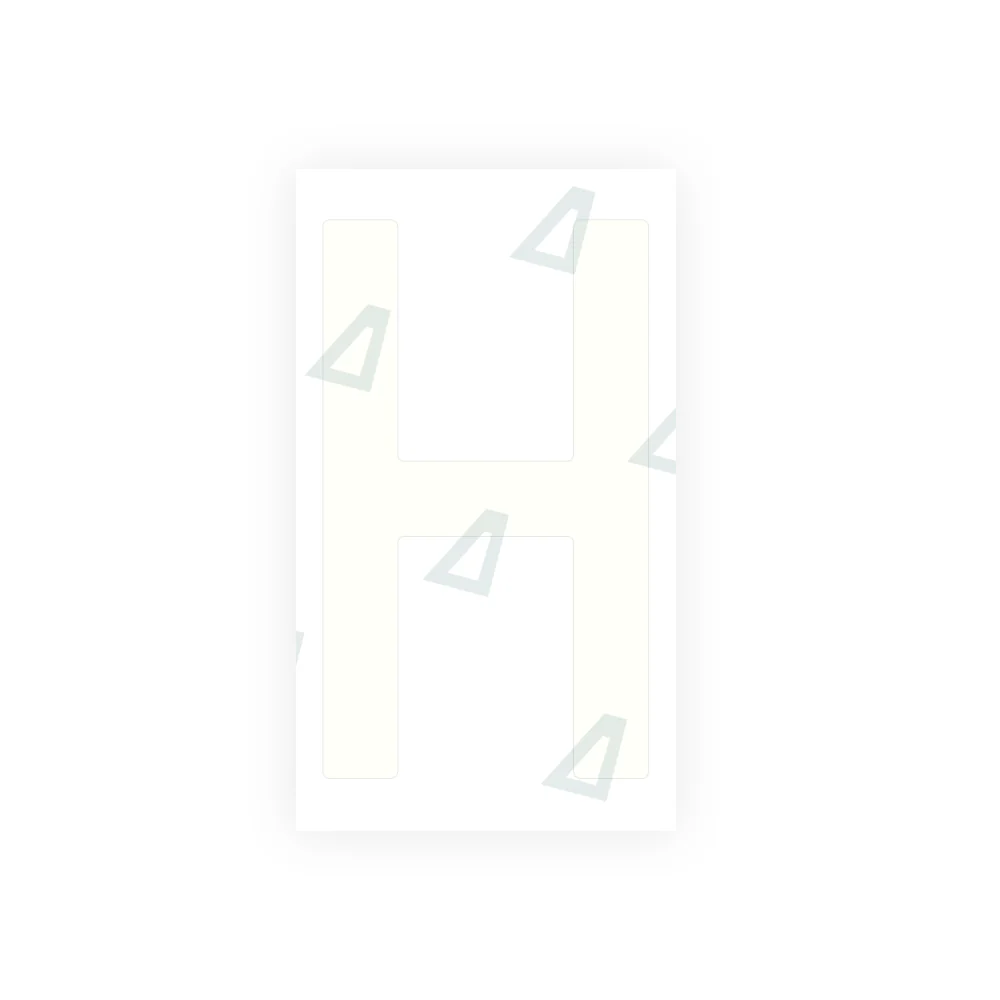 Alite Nanofilm for Spain Embossed license plates - Symbol "H" - Image 2