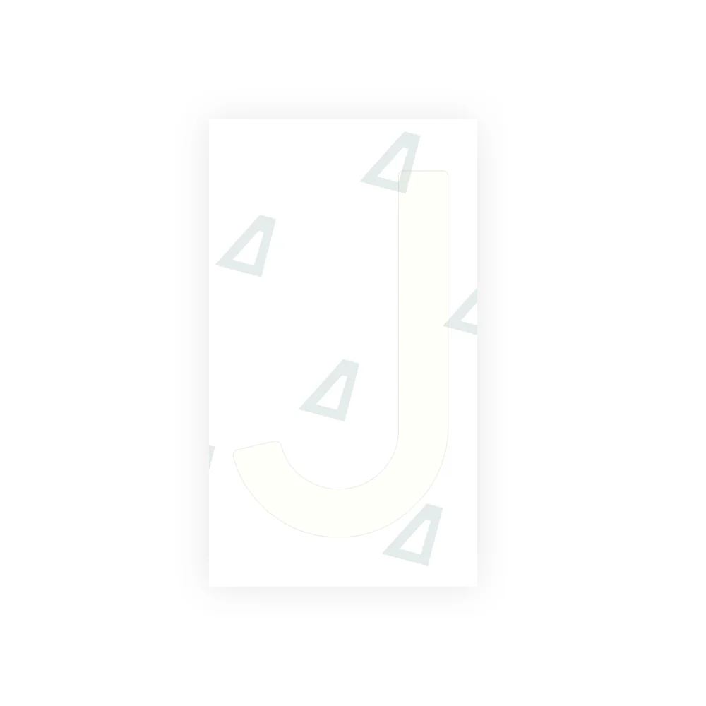 Alite Nanofilm for Spain Embossed license plates - Symbol "J" - Image 2