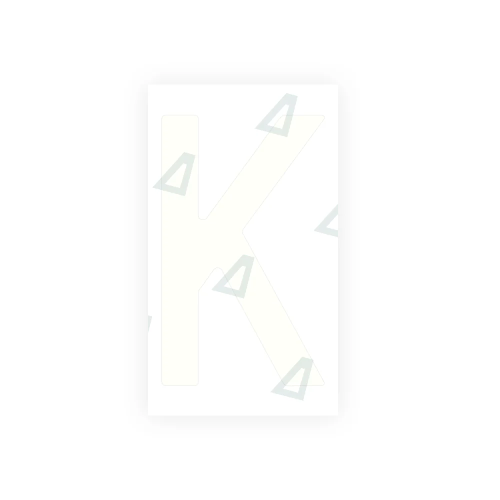 Alite Nanofilm for Spain Embossed license plates - Symbol "K" - Image 2
