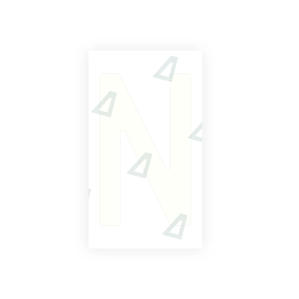 Alite Nanofilm for Spain Embossed license plates - Symbol "N" - Image 2