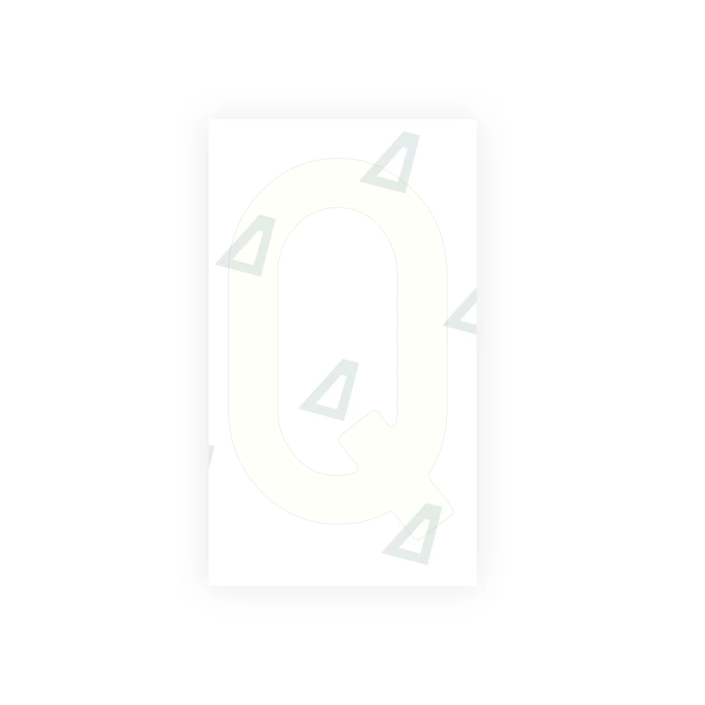 Alite Nanofilm for Spain Embossed license plates - Symbol "Q" - Image 2