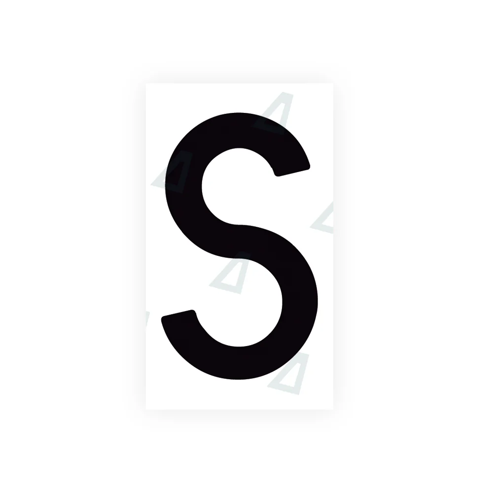 Alite Nanofilm for Spain Embossed license plates - Symbol "S"