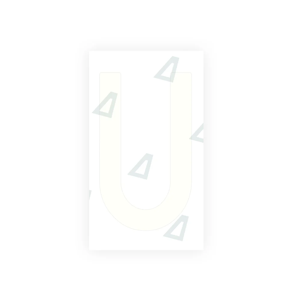 Alite Nanofilm for Spain Embossed license plates - Symbol "U" - Image 2