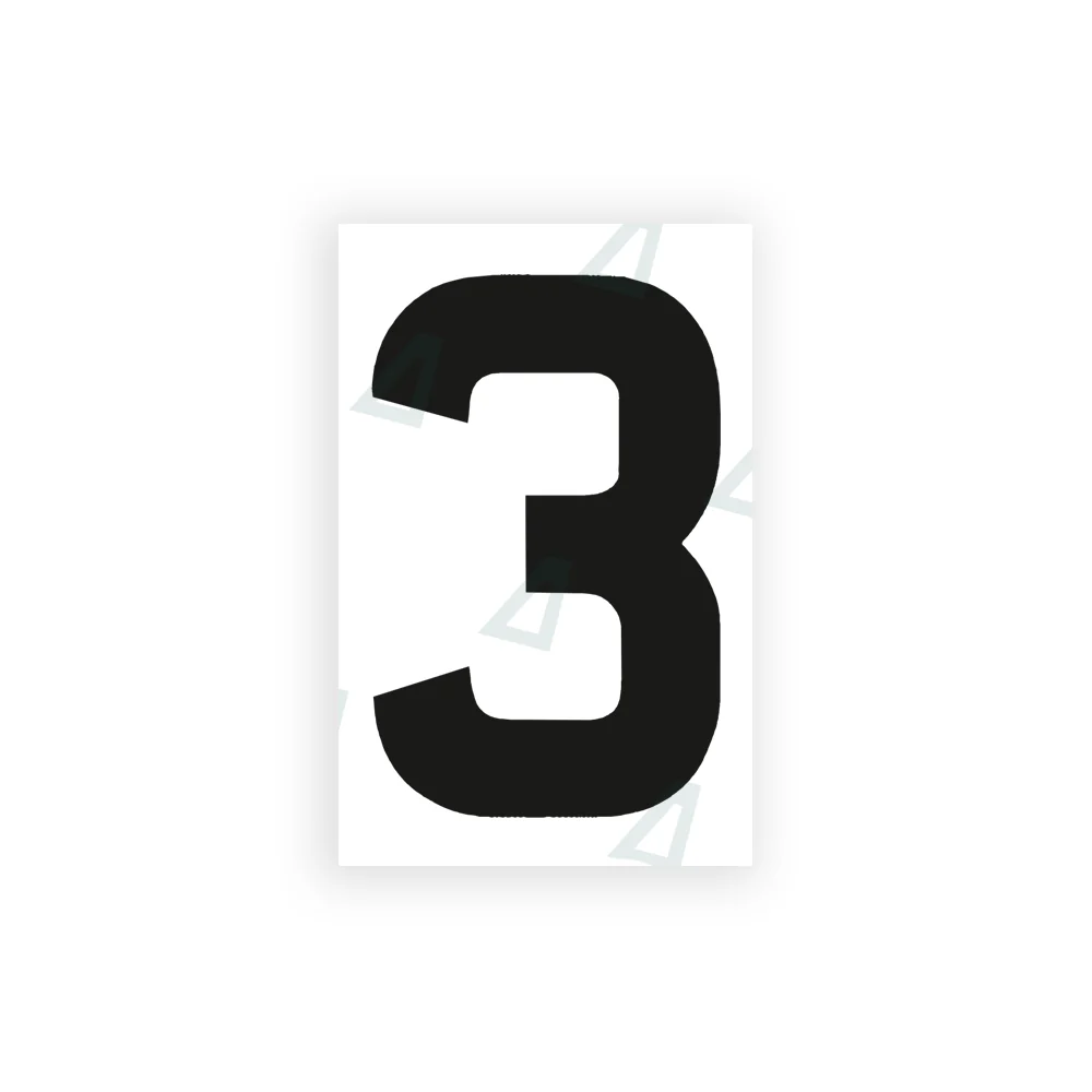Alite Nanofilm for United Kingdom license plates - Symbol "3"