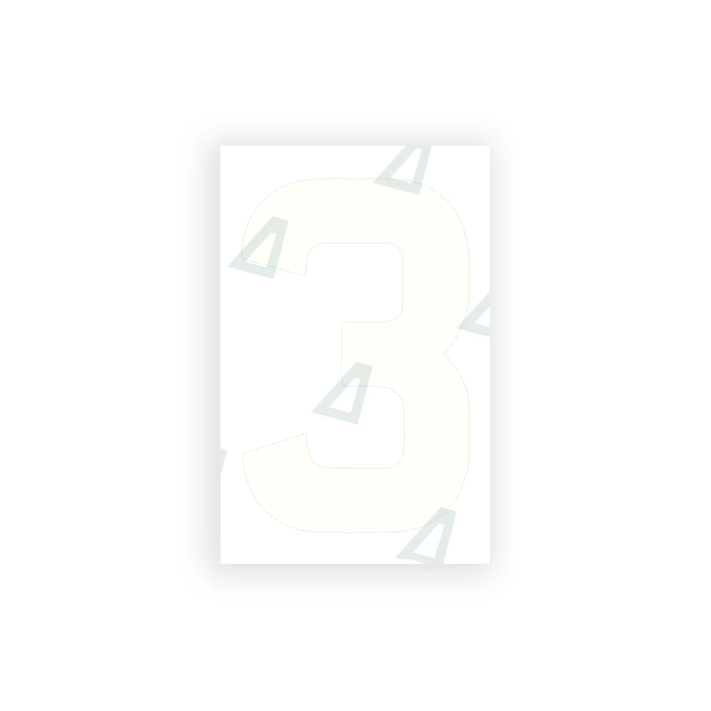 Alite Nanofilm for United Kingdom license plates - Symbol "3" - Image 2