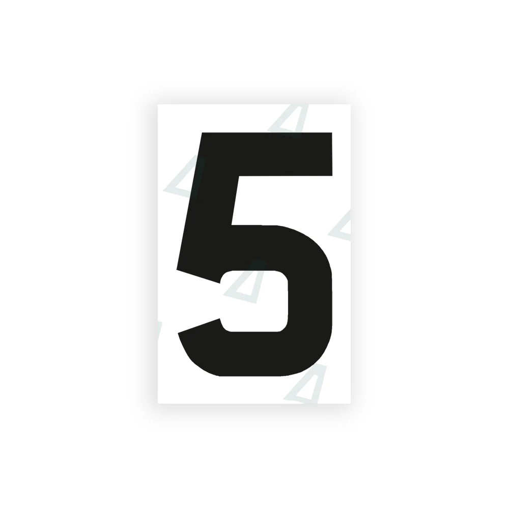 Alite Nanofilm for United Kingdom license plates - Symbol "5"