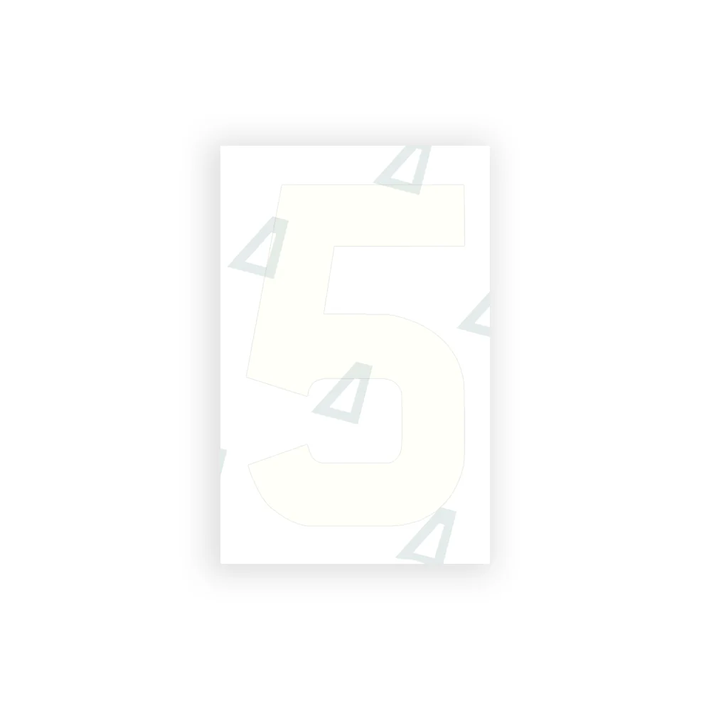 Alite Nanofilm for United Kingdom license plates - Symbol "5" - Image 2