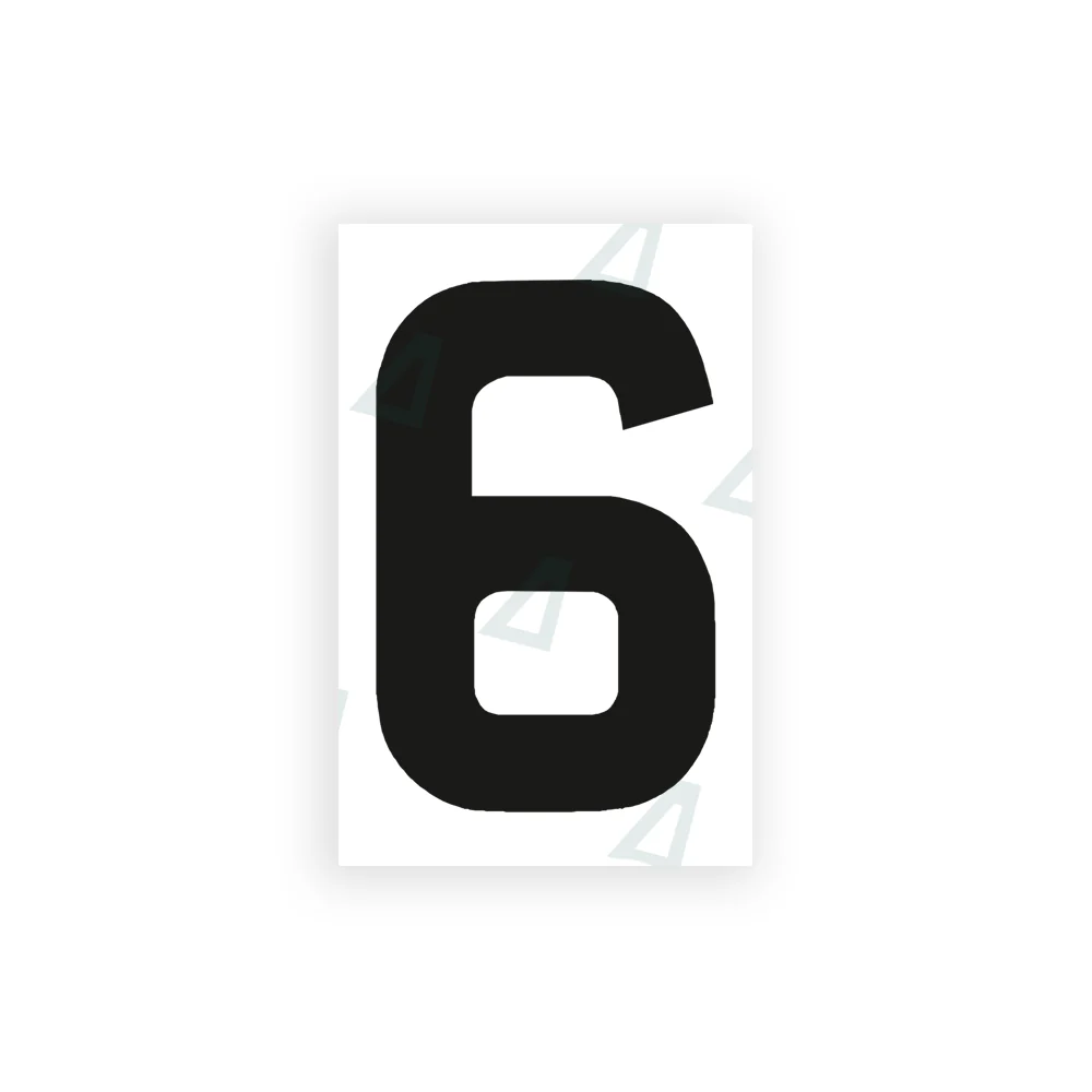 Alite Nanofilm for United Kingdom license plates - Symbol "6"