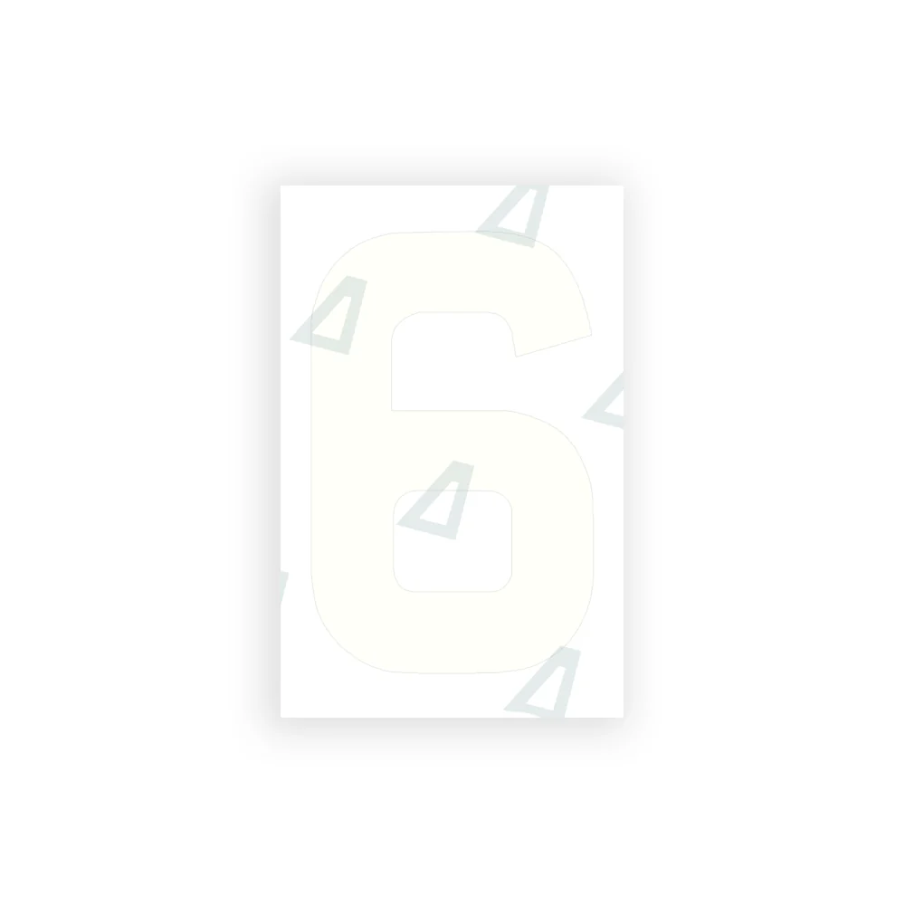 Alite Nanofilm for United Kingdom license plates - Symbol "6" - Image 2