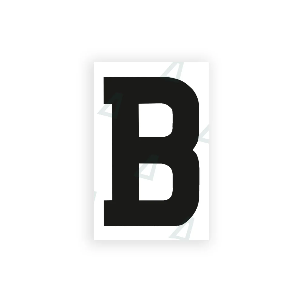 Alite Nanofilm for United Kingdom license plates - Symbol "B"