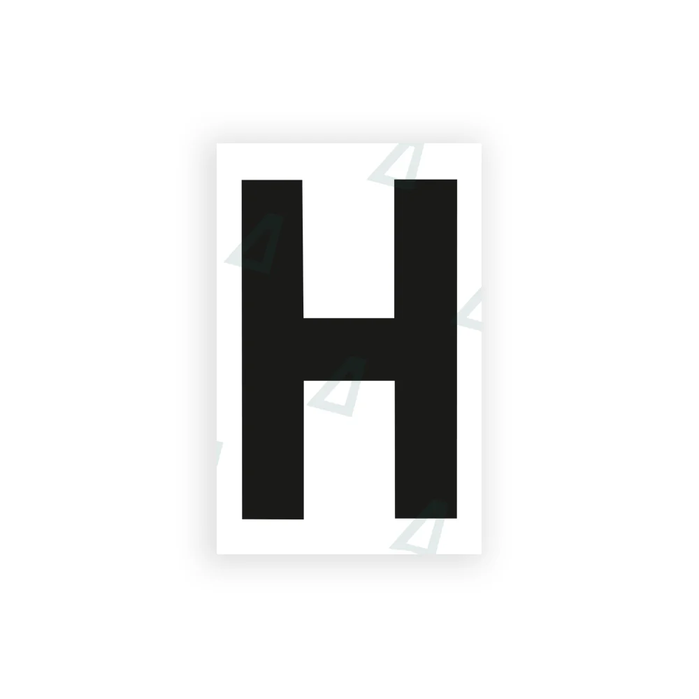 Alite Nanofilm for United Kingdom license plates - Symbol "H"